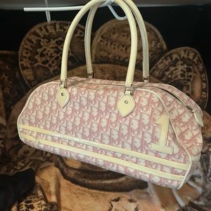 Christian Dior bowling bag pink